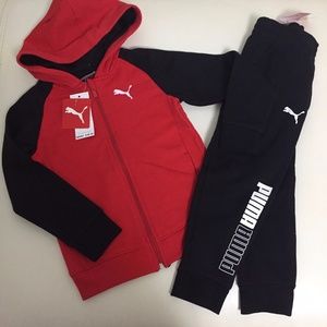Puma Boy Pants Active Jacket Set